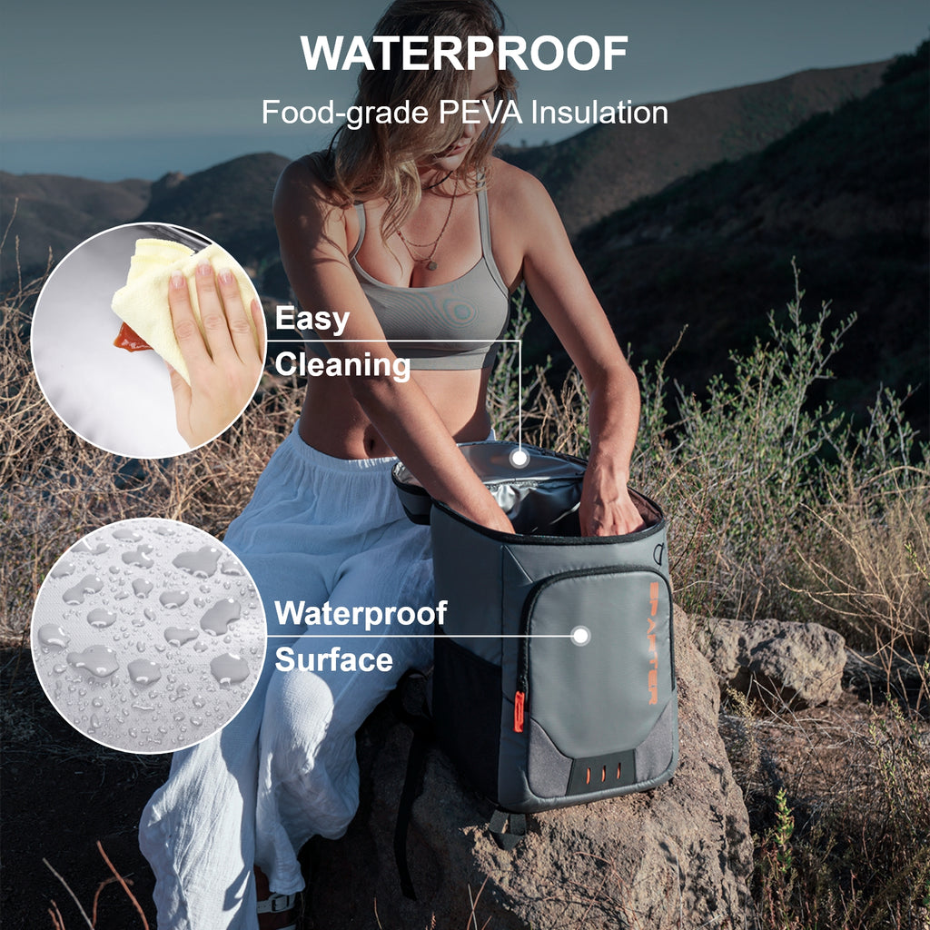 Sparter Backpack Cooler Insulated Leak Proof 30 Cans