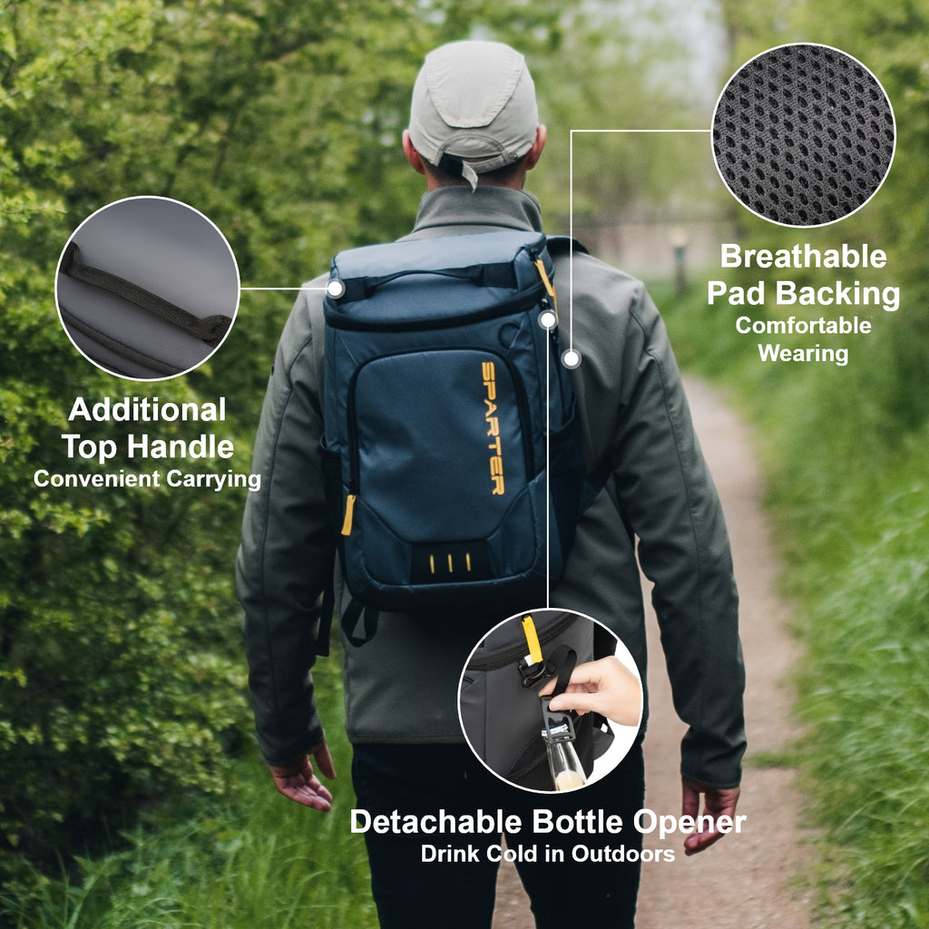Sparter Backpack Cooler Insulated Leak Proof 30 Cans