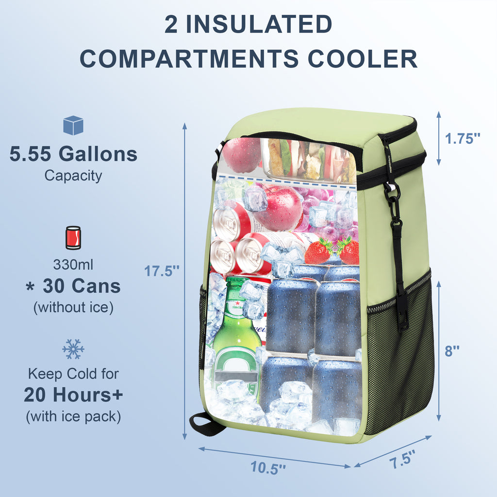 Sparter Backpack Cooler Insulated Leak Proof 30 Cans